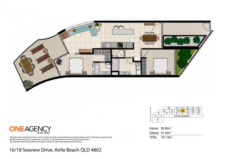 Floorplan of Homely unit listing, 16/18 Seaview Drive, Airlie Beach QLD 4802