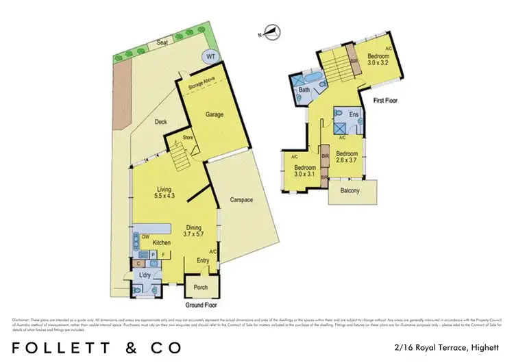 Floorplan of Homely townhouse listing, 2/16 Royal Terrace, Highett VIC 3190