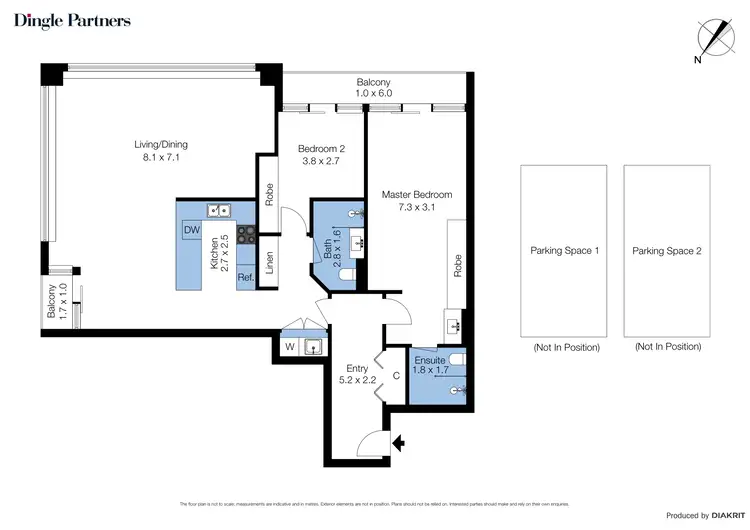 Floorplan of Homely apartment listing, 1702/1 William Street, Melbourne VIC 3000
