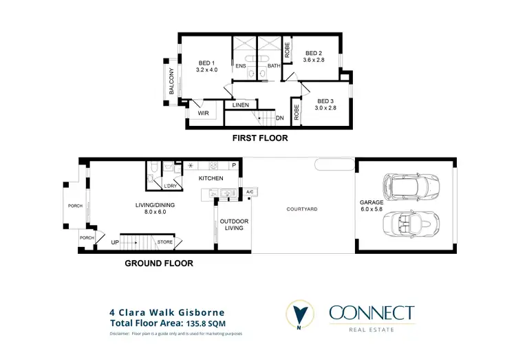 Floorplan of Homely unit listing, 4 Clara Walk, Gisborne VIC 3437