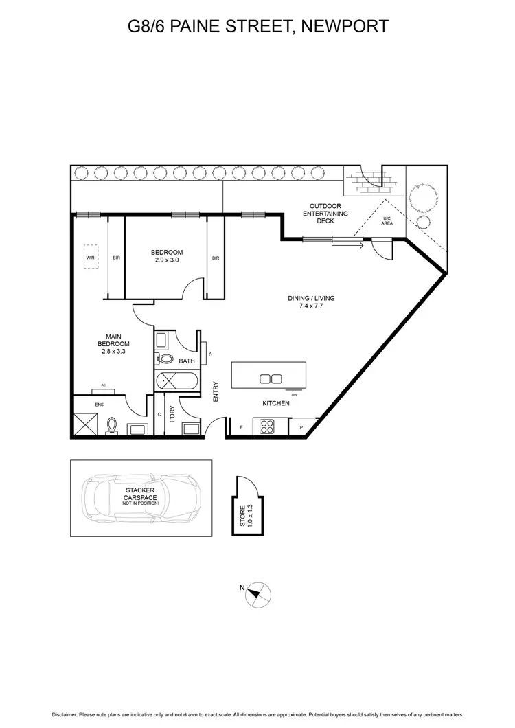 Floorplan of Homely unit listing, G8/6 Paine Street, Newport VIC 3015