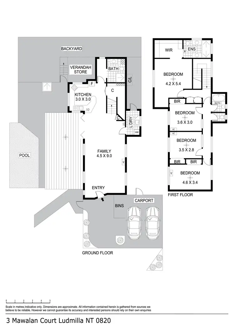 Floorplan of Homely house listing, 3 Mawalan Court, Ludmilla NT 820