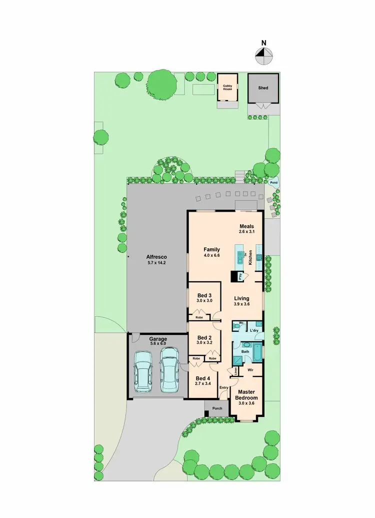 Floorplan of Homely house listing, 37 Natures Run, Kilmore VIC 3764