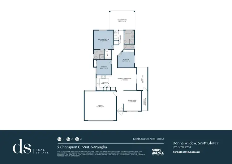 Floorplan of Homely house listing, 5 Champion Circuit, Narangba QLD 4504