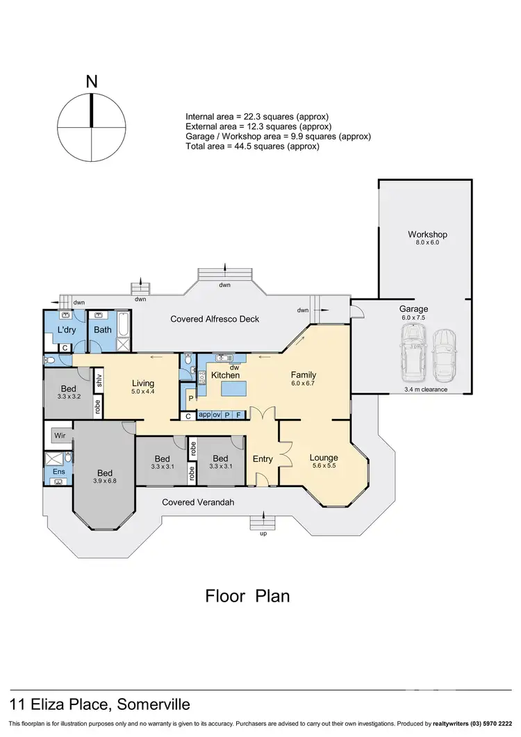 Floorplan of Homely house listing, 11 Eliza Place, Somerville VIC 3912