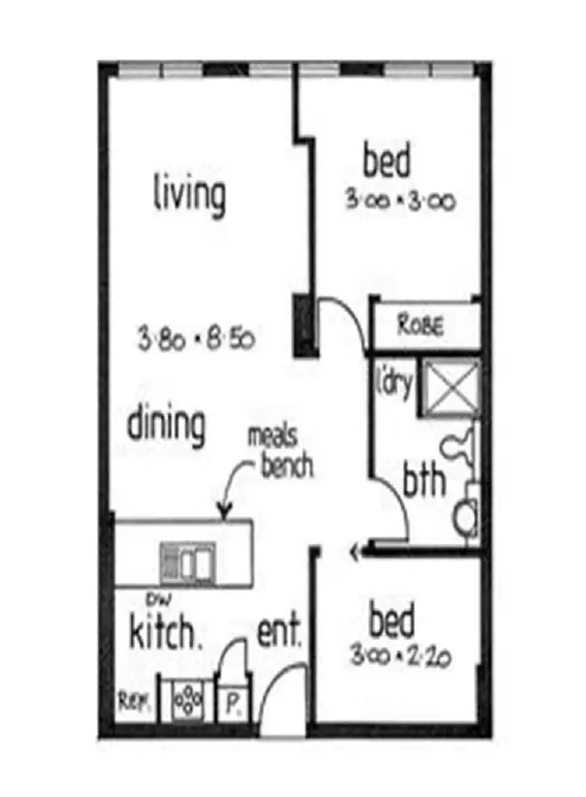Floorplan of Homely apartment listing, 1005/225 Elizabeth Street, Melbourne VIC 3000