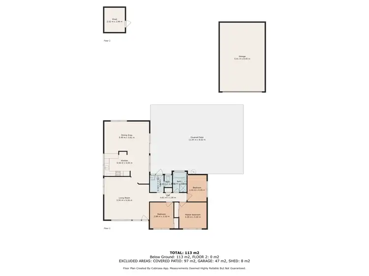Floorplan of Homely house listing, 10 Tyrrell Court, Petrie QLD 4502
