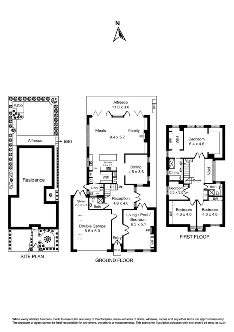 Floorplan of Homely house listing, 14 Oak Grove, Brighton VIC 3186