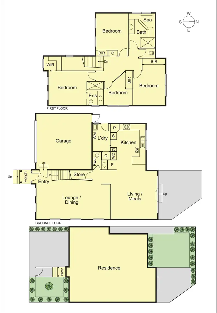 Floorplan of Homely townhouse listing, 75 Burrindi Road, Caulfield South VIC 3162