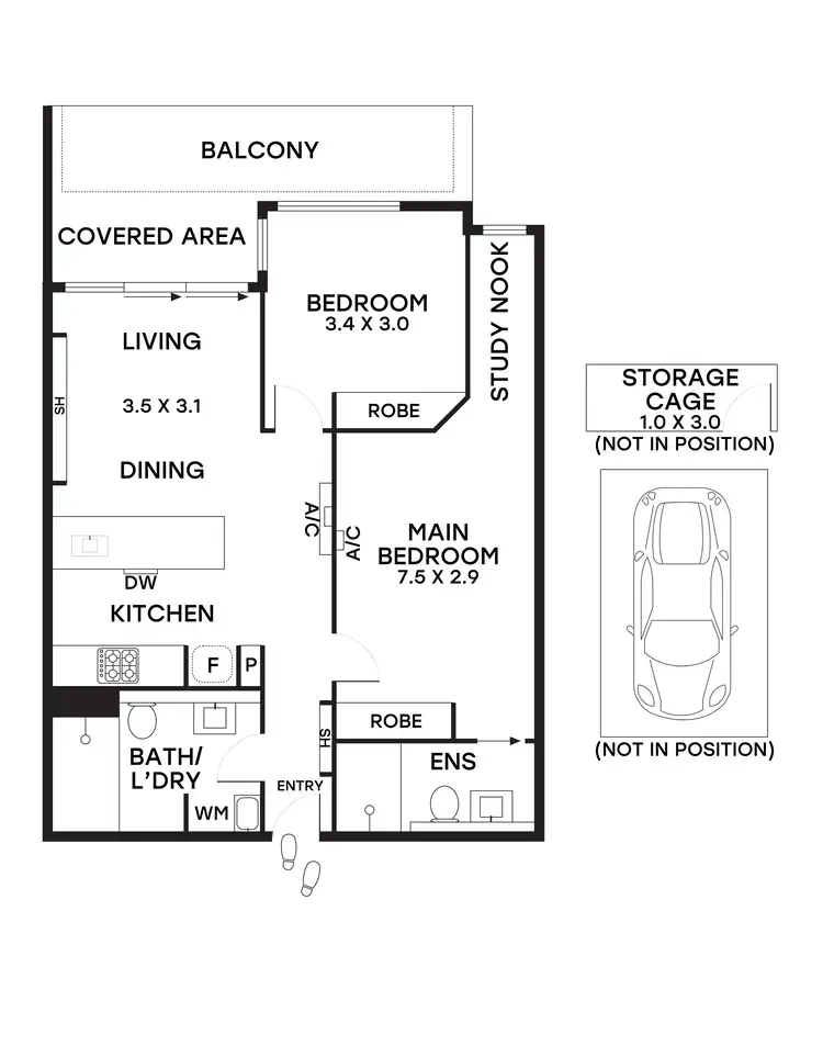 Floorplan of Homely apartment listing, 103/128 Murrumbeena Road, Murrumbeena VIC 3163
