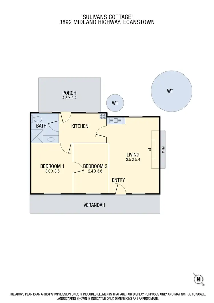 Floorplan of Homely house listing, 3892 Midland Highway, Eganstown VIC 3461