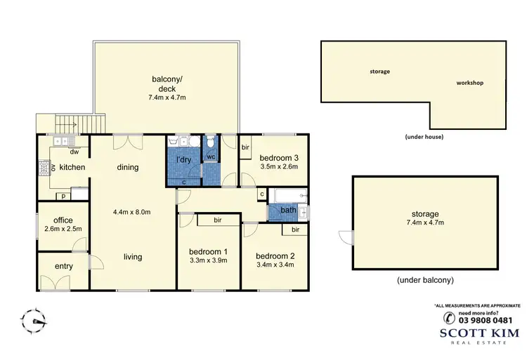 Floorplan of Homely house listing, 16 Olive Grove, Tecoma VIC 3160