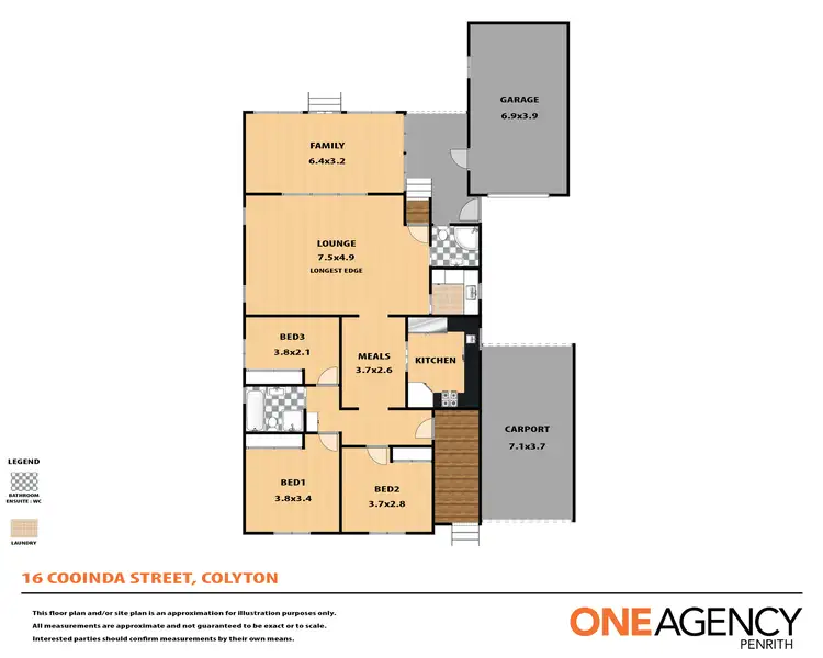 Floorplan of Homely house listing, 16 Cooinda Street, Colyton NSW 2760
