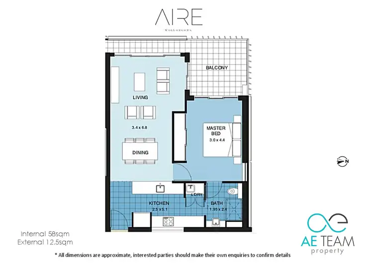 Floorplan of Homely apartment listing, 504/38 Atchison Street, Wollongong NSW 2500