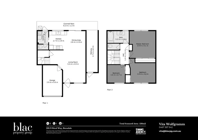 Floorplan of Homely townhouse listing, 221/2 Nicol Way, Brendale QLD 4500