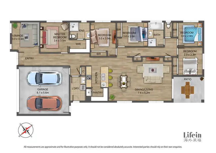 Floorplan of Homely house listing, 10 Rachel Way, Thornhill Park VIC 3335
