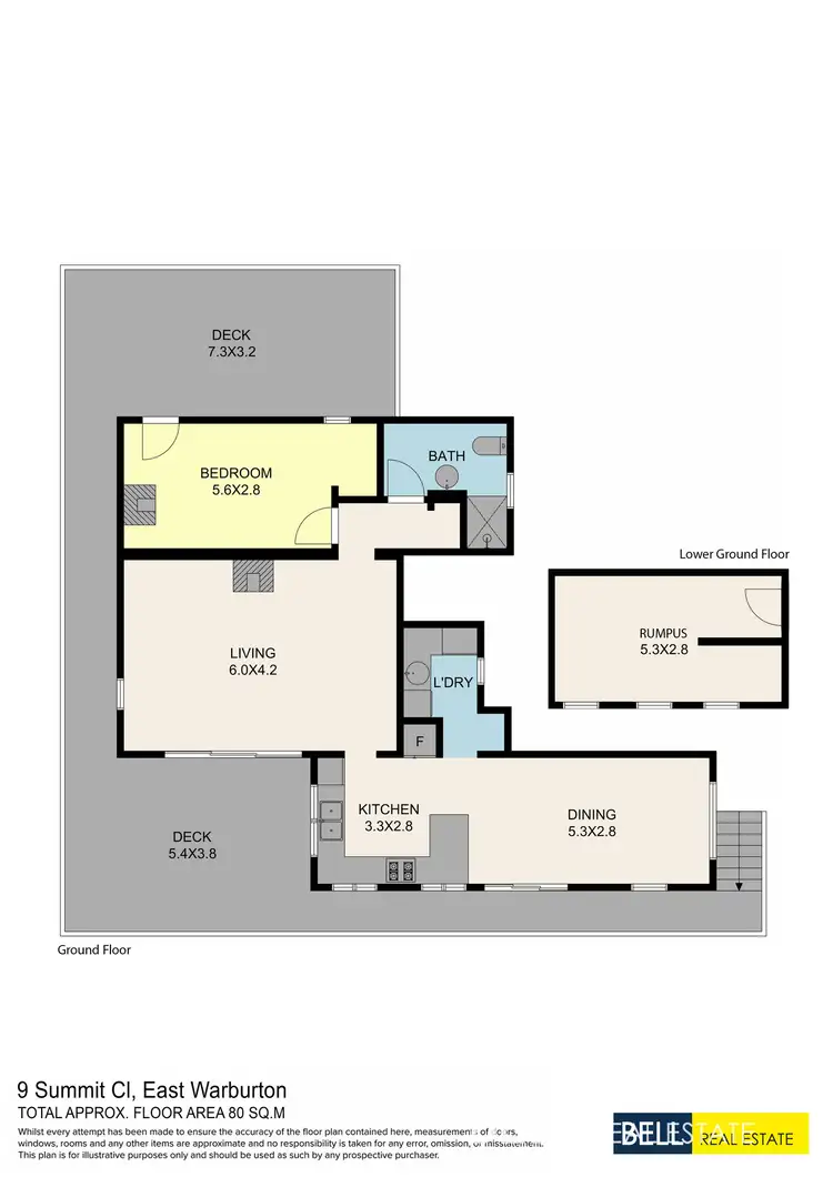 Floorplan of Homely house listing, 9 Summit Close, East Warburton VIC 3799