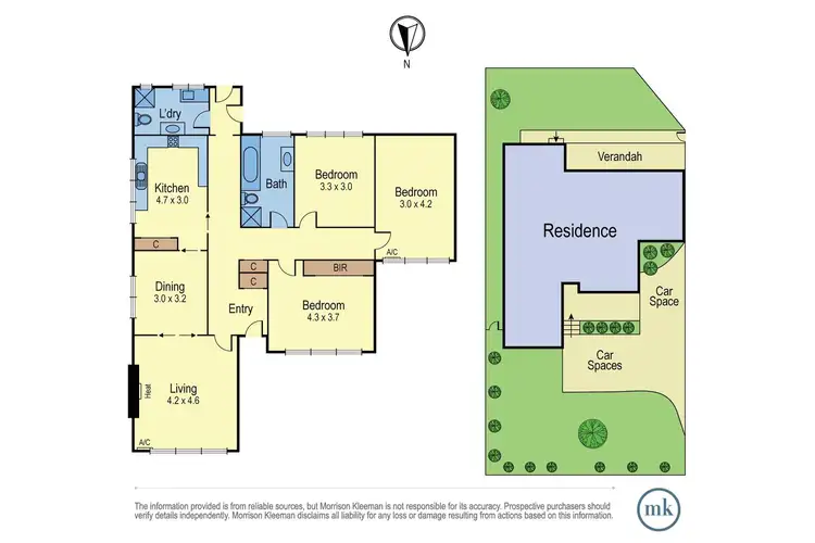 Floorplan of Homely unit listing, 1/118 Main Hurstbridge Road, Diamond Creek VIC 3089