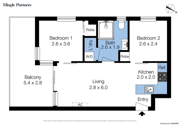 Floorplan of Homely apartment listing, 202/118 Franklin Street, Melbourne VIC 3000