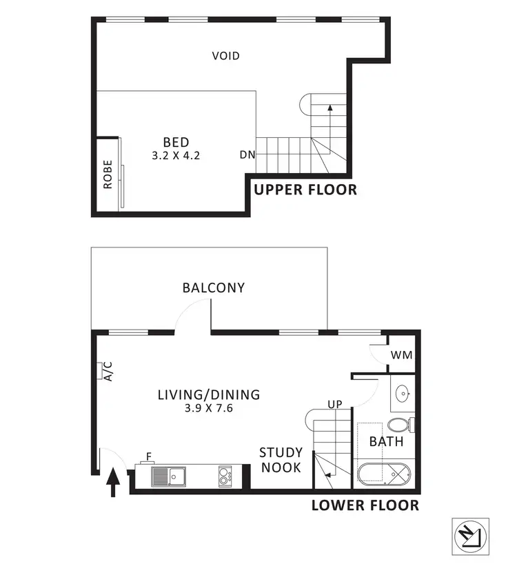 Floorplan of Homely apartment listing, 503/318 Little Bourke Street, Melbourne VIC 3000