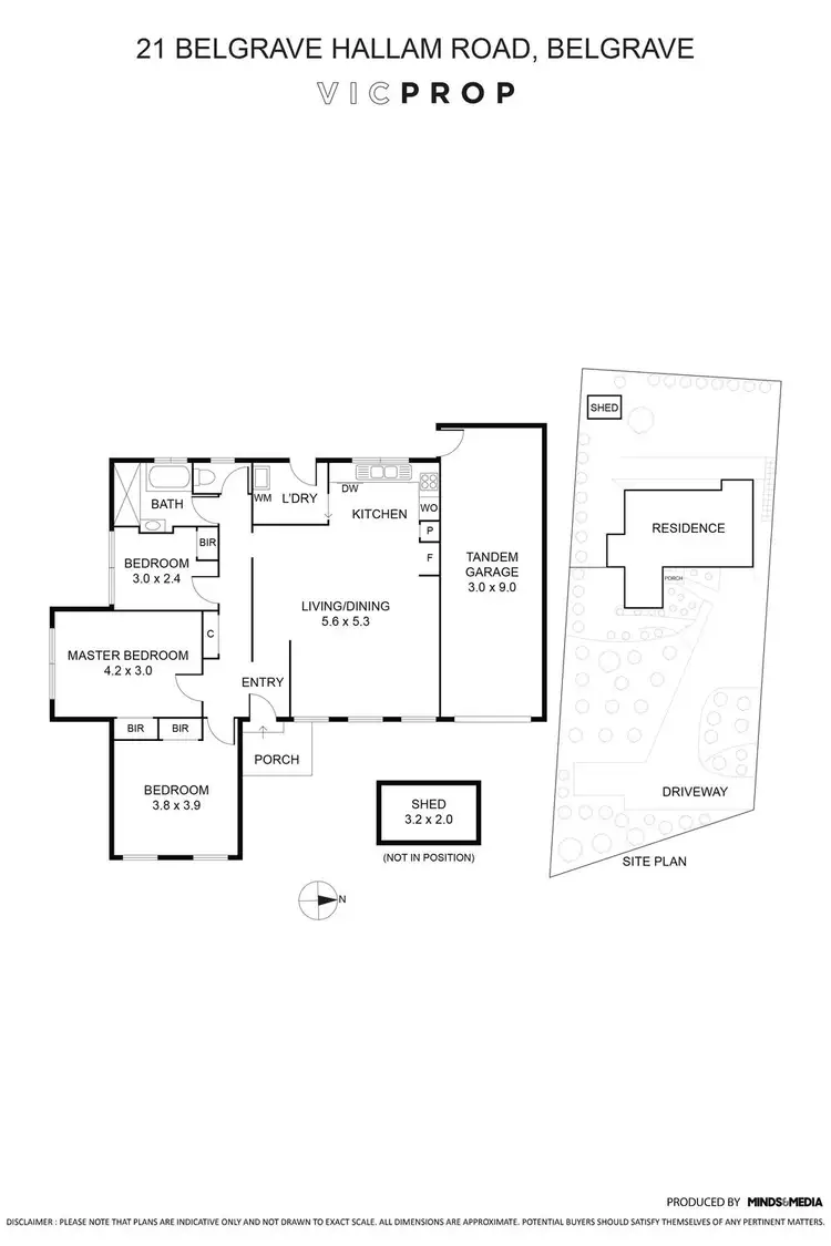 Floorplan of Homely house listing, 21 Belgrave-Hallam Road, Belgrave VIC 3160