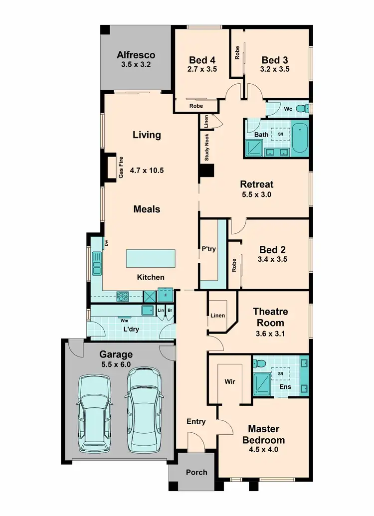 Floorplan of Homely house listing, 8 Peace Avenue, Kilmore VIC 3764