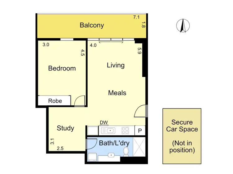 Floorplan of Homely apartment listing, 406/40 Stanley Street, Collingwood VIC 3066