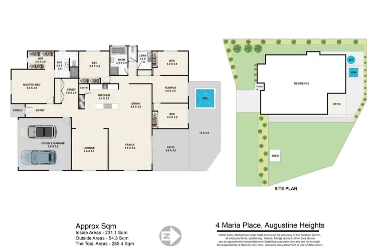 Floorplan of Homely house listing, 4 Maria Place, Augustine Heights QLD 4300