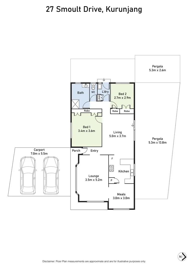 Floorplan of Homely house listing, 27 Smoult Drive, Kurunjang VIC 3337