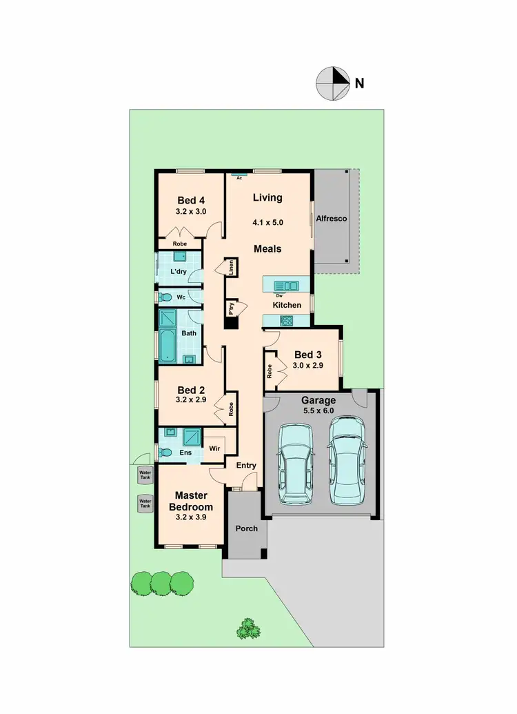 Floorplan of Homely house listing, 23 Pauline Way, Kilmore VIC 3764