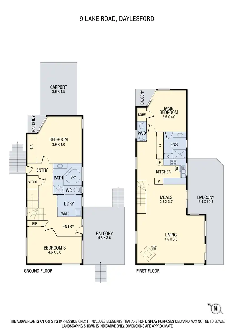 Floorplan of Homely house listing, 9 Lake Road, Daylesford VIC 3460
