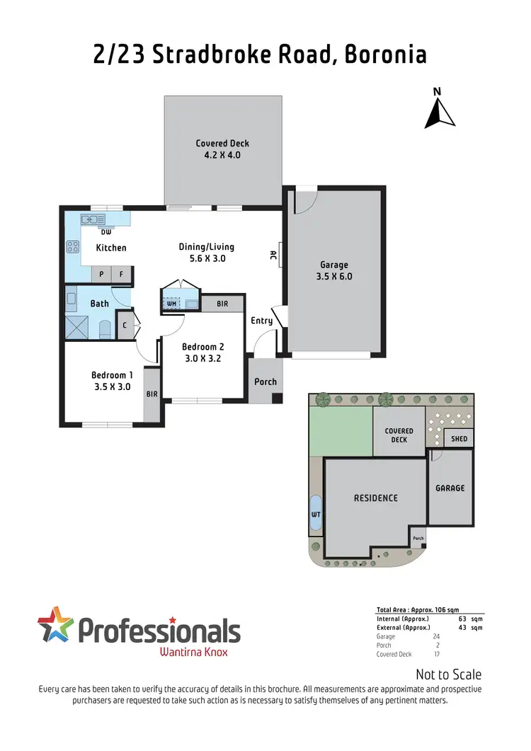 Floorplan of Homely unit listing, 2/23 Stradbroke Road, Boronia VIC 3155