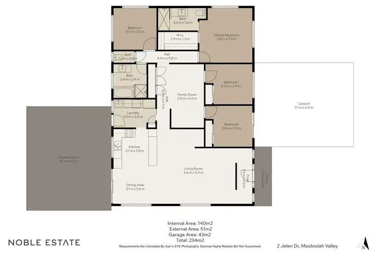 Floorplan of Homely house listing, 2 Jelen Drive, Mooloolah Valley QLD 4553