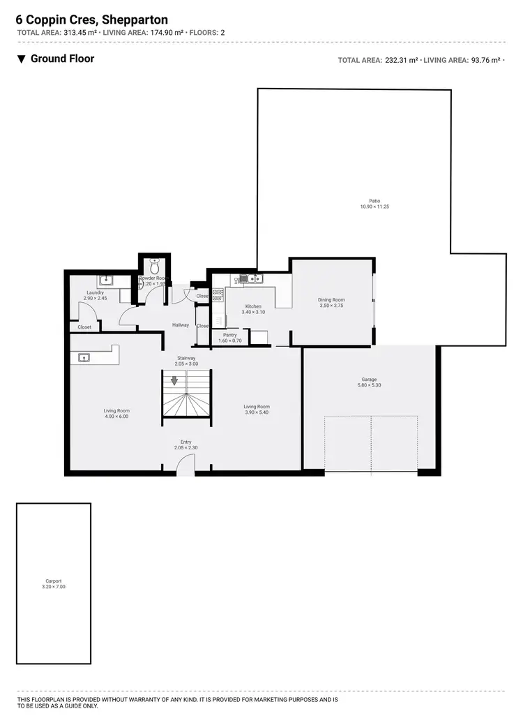 Floorplan of Homely house listing, 6 Coppin Crescent, Shepparton VIC 3630