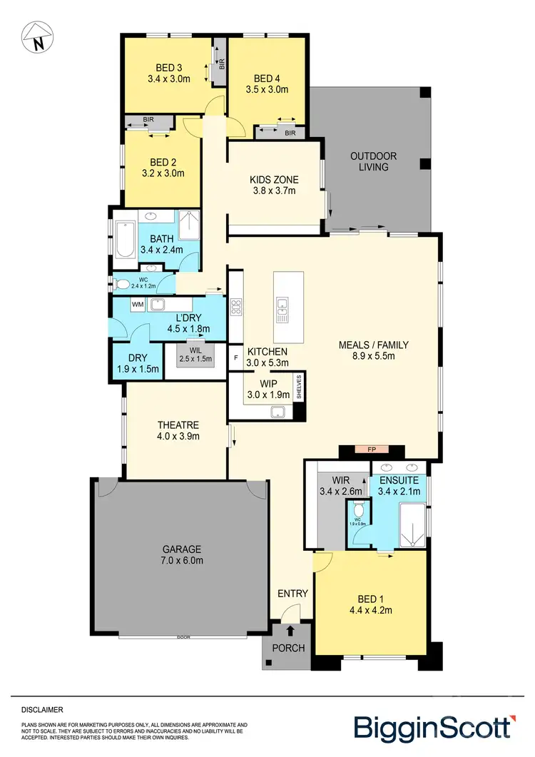Floorplan of Homely house listing, 13 Johanna Drive, Winter Valley VIC 3358