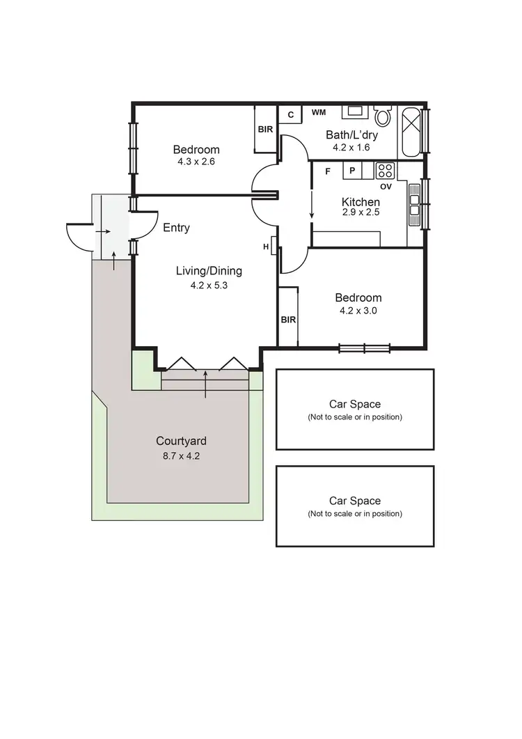Floorplan of Homely apartment listing, 1/1222 Dandenong Road, Murrumbeena VIC 3163