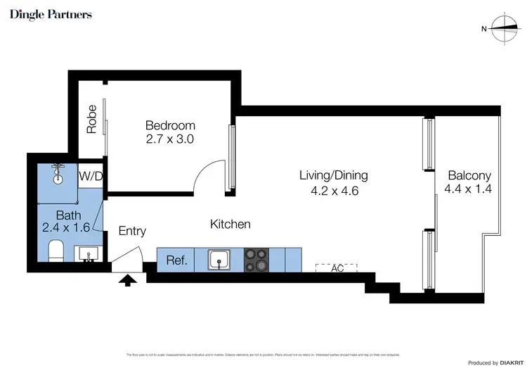 Floorplan of Homely apartment listing, 307/5 Sutherland Street, Melbourne VIC 3000