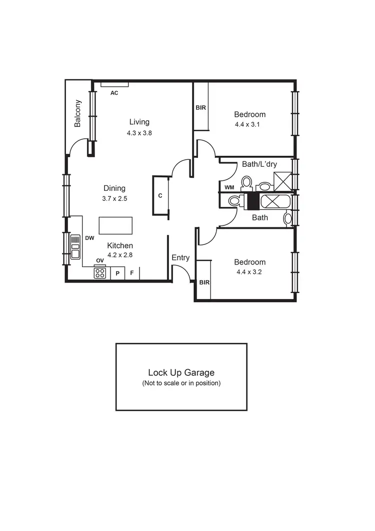 Floorplan of Homely apartment listing, 25/1 The Esplanade, St Kilda VIC 3182