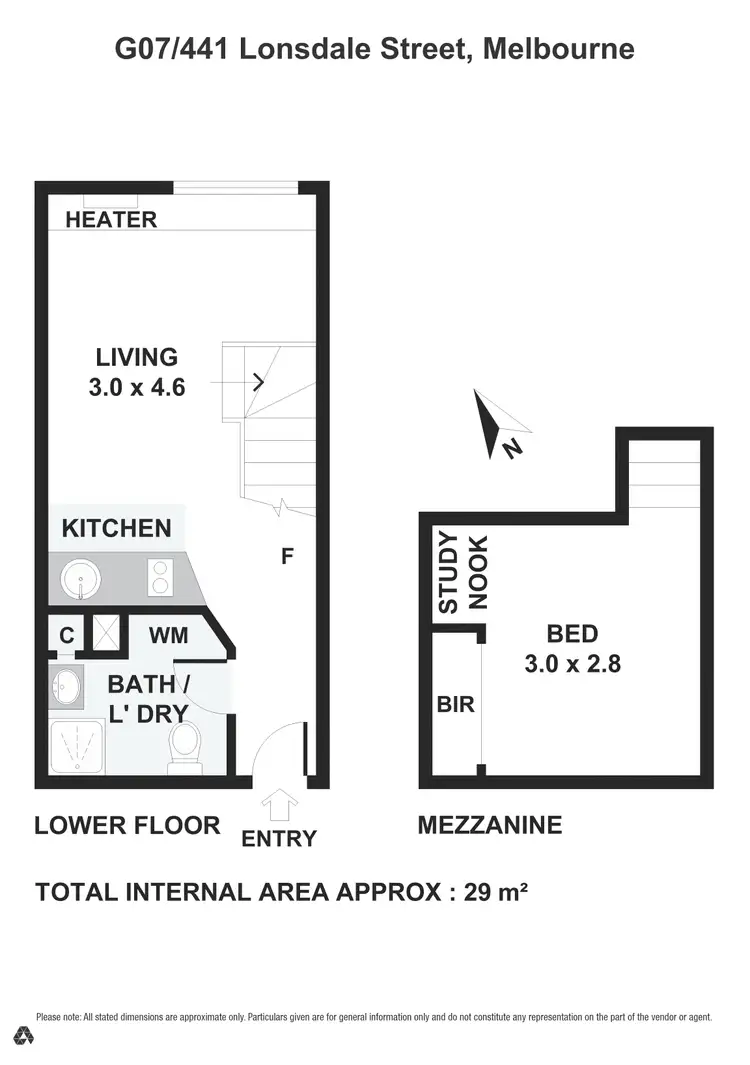 Floorplan of Homely apartment listing, 7/441 Lonsdale Street, Melbourne VIC 3000