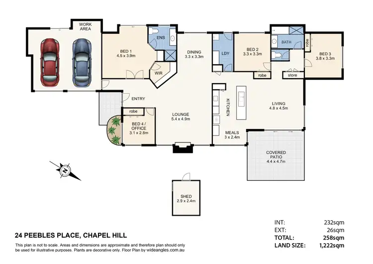 Floorplan of Homely house listing, 24 Peebles Place, Chapel Hill QLD 4069