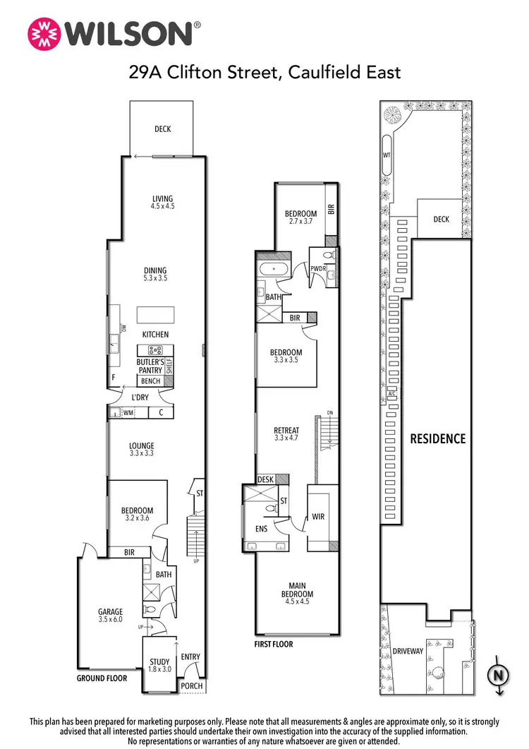 Floorplan of Homely townhouse listing, 29a Clifton Street, Caulfield East VIC 3145