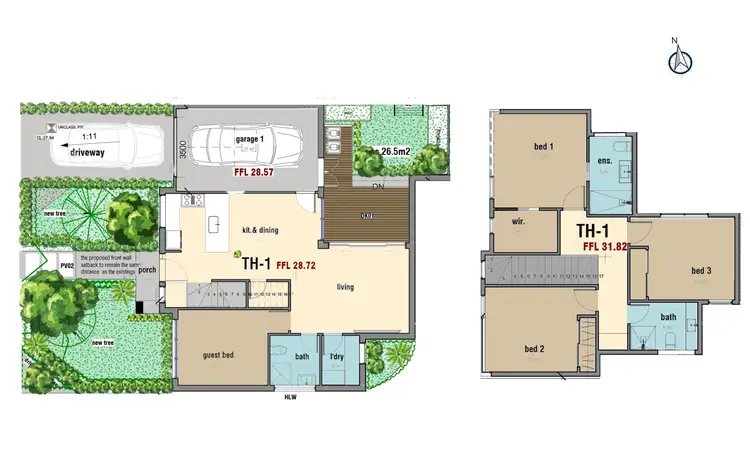 Floorplan of Homely townhouse listing, 1/34 Glen Orme Avenue, Mckinnon VIC 3204
