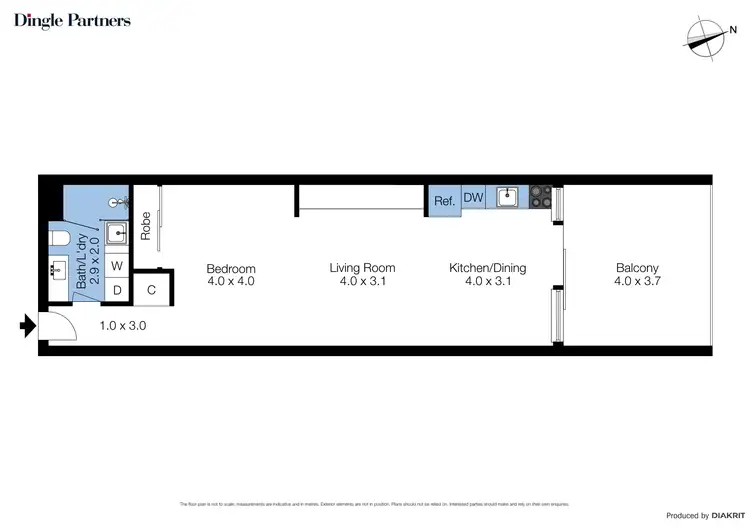 Floorplan of Homely apartment listing, 910/555 Flinders Street, Melbourne VIC 3000
