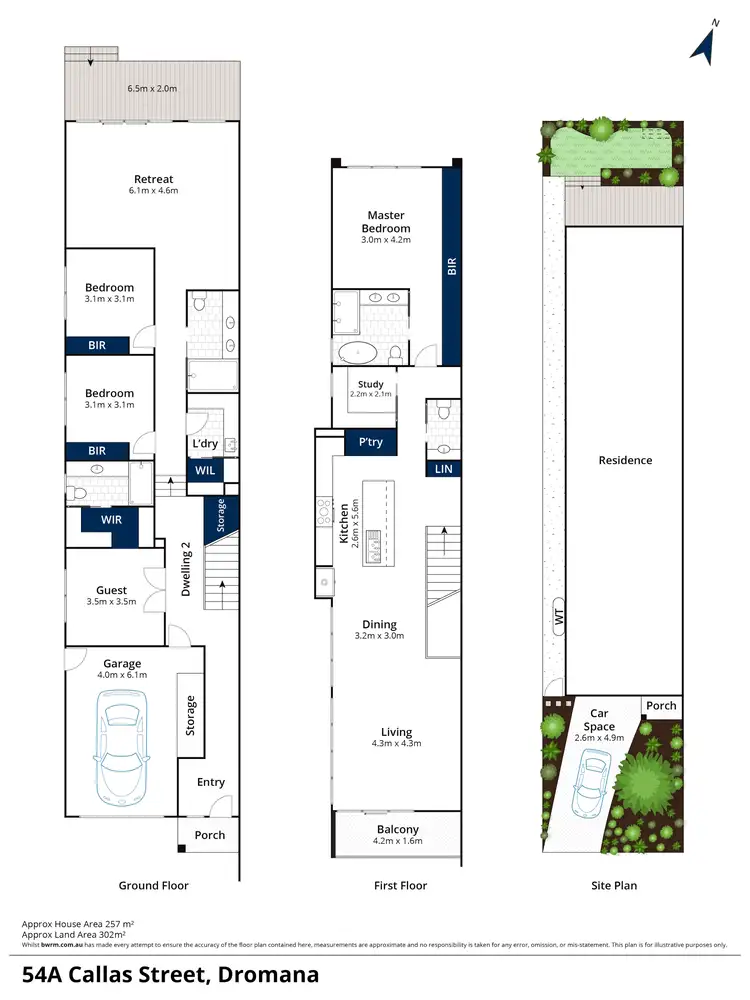 Floorplan of Homely townhouse listing, 54A Callas Street, Dromana VIC 3936