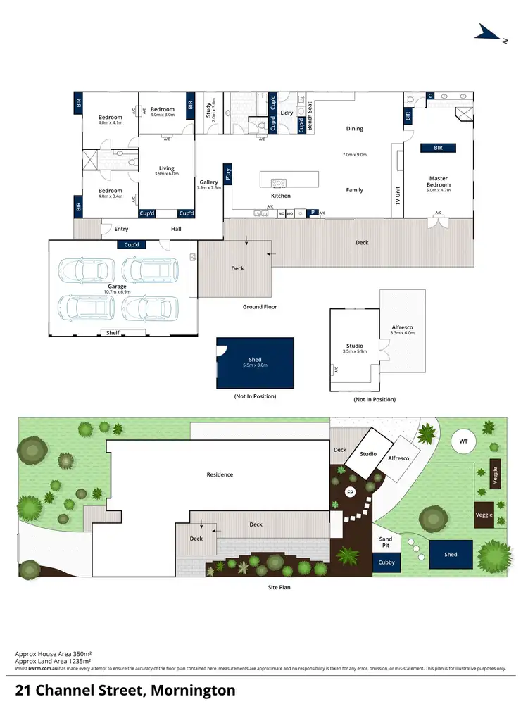 Floorplan of Homely house listing, 21 Channel Street, Mornington VIC 3931