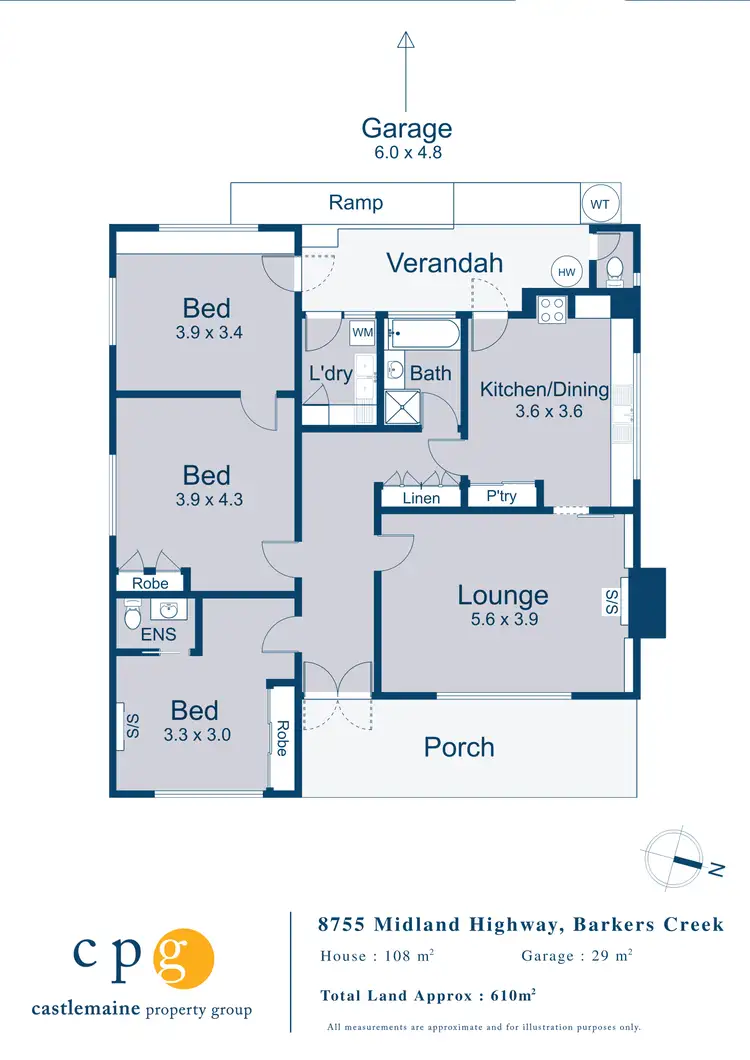 Floorplan of Homely house listing, 8755 Midland Highway, Barkers Creek VIC 3451
