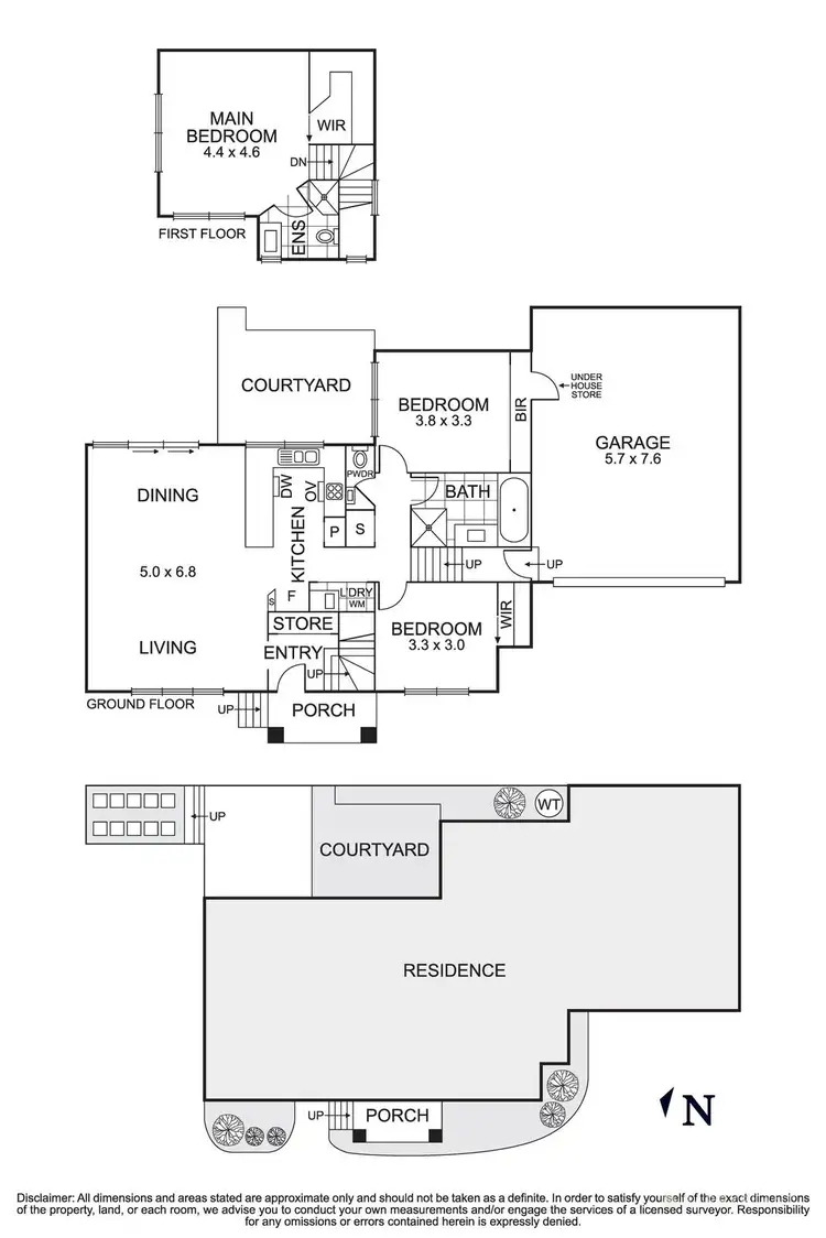 Floorplan of Homely townhouse listing, 2/42 Efron Street, Nunawading VIC 3131