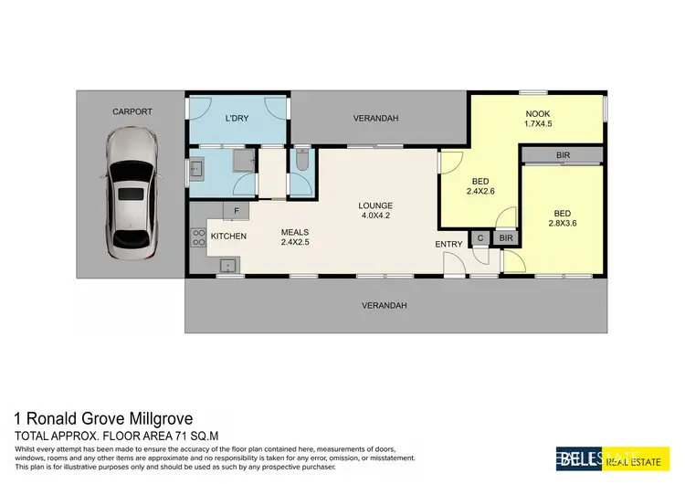 Floorplan of Homely house listing, 1 Ronald Grove, Millgrove VIC 3799