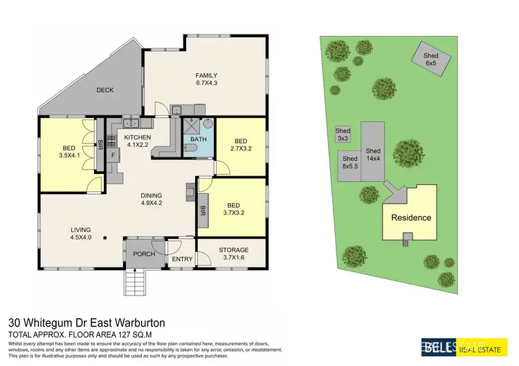 Floorplan of Homely house listing, 30 Whitegum Drive, East Warburton VIC 3799