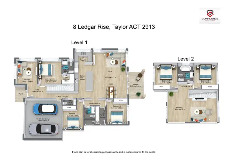 Floorplan of Homely house listing, 8 Ledgar Rise, Taylor ACT 2913